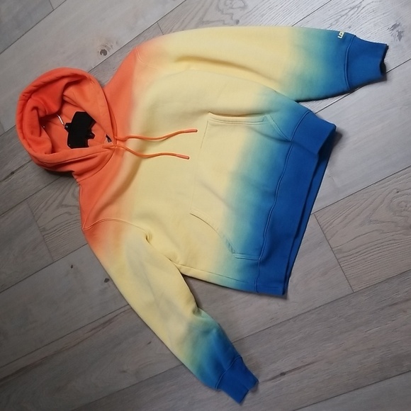 LOKR Other - LCKR Men's tye died hooded sweatshirt hand warmers NWOT